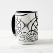 Überkreuzte graue Linien erinnern uns an Zeichnung Tasse (Vorderseite Links)