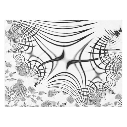 Überkreuzte graue Linien erinnern uns an Zeichnung Tischdecke (Vorderseite (Horizontal))