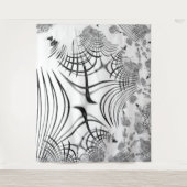 Überkreuzte graue Linien erinnern uns an Zeichnung Wandteppich (Vorderseite)