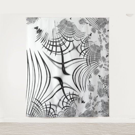 Überkreuzte graue Linien erinnern uns an Zeichnung Wandteppich (Vorderseite)