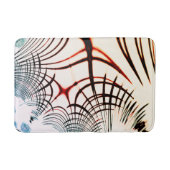 Überkreuzte Linien mit verschiedenen Farben im hel Badematte (Vorderseite)