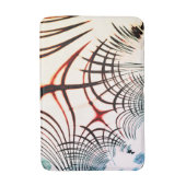 Überkreuzte Linien mit verschiedenen Farben im hel Badematte (Vorderseite Vertikal)