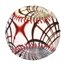 Überkreuzte Linien mit verschiedenen Farben im hel Baseball