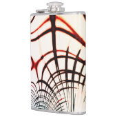 Überkreuzte Linien mit verschiedenen Farben im hel Flachmann (Links)