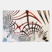 Überkreuzte Linien mit verschiedenen Farben im hel Geschirrtuch (Horizontal)