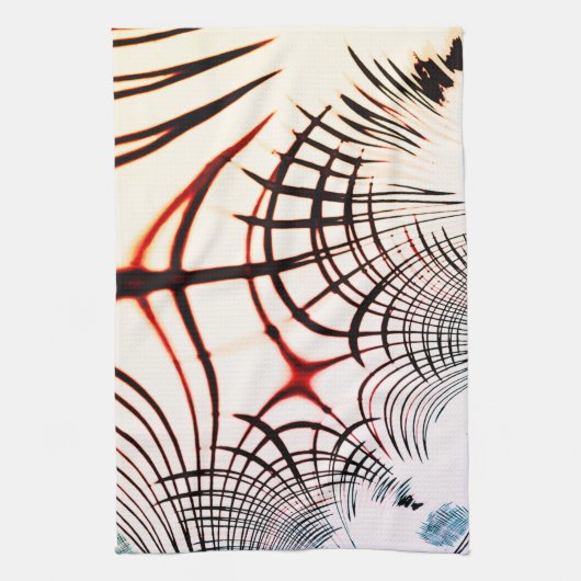 Überkreuzte Linien mit verschiedenen Farben im hel Geschirrtuch (Vertikal)