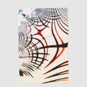 Überkreuzte Linien mit verschiedenen Farben im hel Golfhandtuch (Vorderseite)