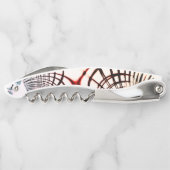 Überkreuzte Linien mit verschiedenen Farben im hel Kellnermesser (Rückseite)