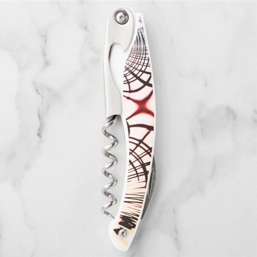 Überkreuzte Linien mit verschiedenen Farben im hel Kellnermesser (Vorderseite)