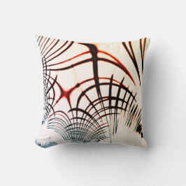 Überkreuzte Linien mit verschiedenen Farben im hel Kissen