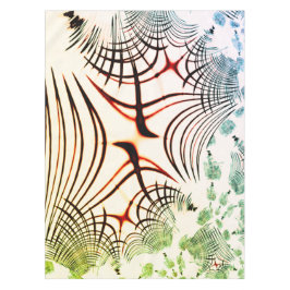 Überkreuzte Linien mit verschiedenen Farben im hel Tischdecke