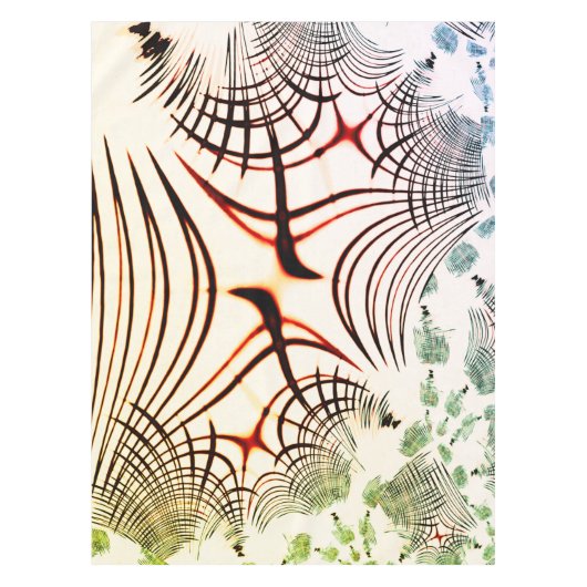 Überkreuzte Linien mit verschiedenen Farben im hel Tischdecke (Vorderseite)