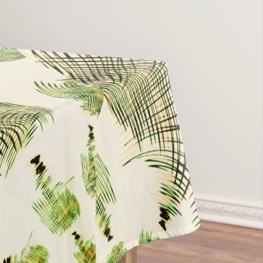 Überkreuzte Linien mit verschiedenen Farben im hel Tischdecke (Beispiel)