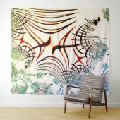 Überkreuzte Linien mit verschiedenen Farben im hel Wandteppich (Beispiel (Horizontal))