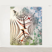 Überkreuzte Linien mit verschiedenen Farben im hel Wandteppich (Vorderseite)