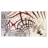 Überkreuzte Linien verschiedener Farben, heller Hi Kissenbezug (Vorderseite-Links)