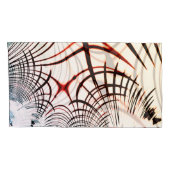 Überkreuzte Linien verschiedener Farben, heller Hi Kissenbezug (Rückseite-Rechts)