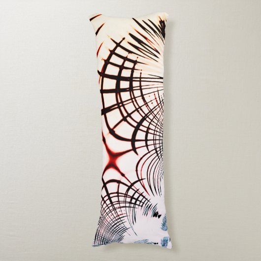 Überkreuzte Linien verschiedener Farben, heller Hi Seitenschläferkissen (Vorderseite Vertikal)