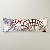 Überkreuzte Linien verschiedener Farben, heller Hi Seitenschläferkissen (Vorderseite)