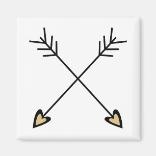 Überkreuzte Pfeile Magnet