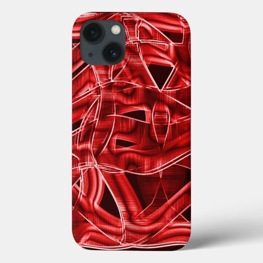 Überkreuzte und überlagerte Papierstreifen Case-Mate iPhone Hülle (Rückseite)