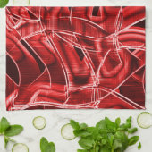 Überkreuzte und überlagerte Papierstreifen Geschirrtuch (Gefaltet)