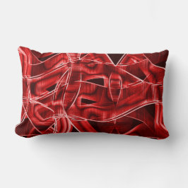 Überkreuzte und überlagerte Papierstreifen Lendenkissen