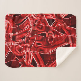 Überkreuzte und überlagerte Papierstreifen Sherpadecke