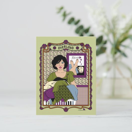 ÜBERLADEN_A_POSTCARD POSTKARTE (Stehend Vorderseite)