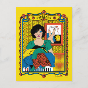 ÜBERLADEN_B_ POSTCARD POSTKARTE