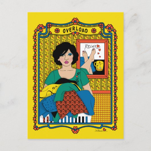 ÜBERLADEN_B_ POSTCARD POSTKARTE (Vorderseite)