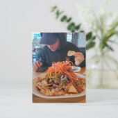 Überladene Nachos Postkarte (Stehend Vorderseite)