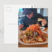 Überladene Nachos Postkarte (Vorne/Hinten)