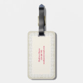 Überladenes Brautjungfern-Geschenk Gepäckanhänger (Rückseite vertikal)