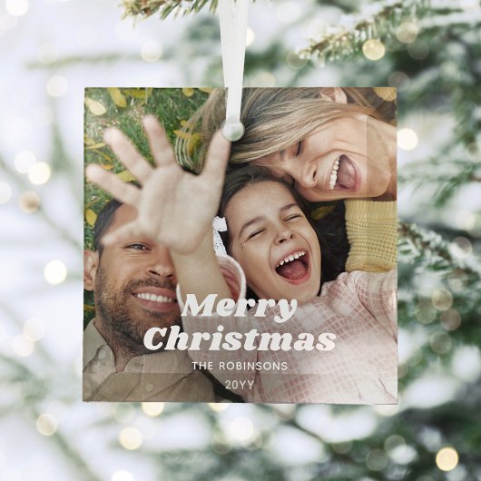 Überlagern von Text-Fotos mit einfacher Retro-Typo Ornament Aus Glas