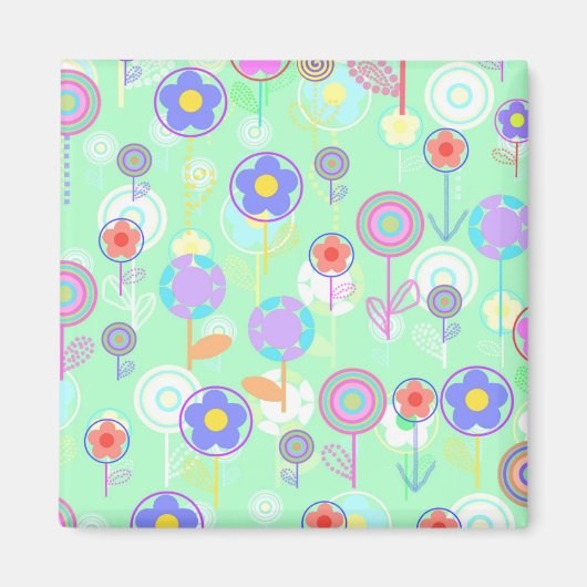 Überlagerte Blume Magnet (Vorne)