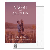 überlagerte Hochzeit speichern das Datum Postkarte