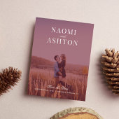 überlagerte Hochzeit speichern das Datum Postkarte