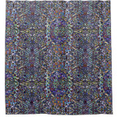 Überlagerte Muster Duschvorhang (Vorderseite)