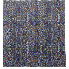 Überlagerte Muster Duschvorhang