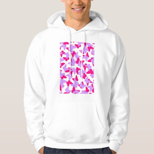 Überlagerte Schmetterlinge Hoodie (Vorderseite)