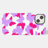 Überlagerte Schmetterlinge iPhone Hülle (Rückseite (Horizontal))