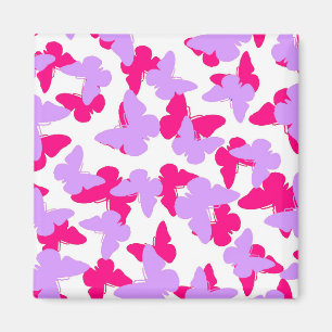 Überlagerte Schmetterlinge Magnet