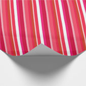 Überlagerte Süßigkeitsstreifen - Rot, Rosa und Geschenkpapier (Ecke)