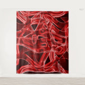 Überlagerte und sich überlappende Papierstreifen a Wandteppich (Vorderseite)