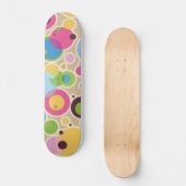 Überlagerter Muster-Effekt mit Kreis-Skateboard Skateboard (Vorderseite)