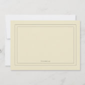 Überlagerter Trauerfall danken Ihnen Notecard Dankeskarte (Rückseite)