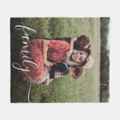 Überlagerung für das Foto von White Script Fleecedecke (Vorderseite (Horizontal))