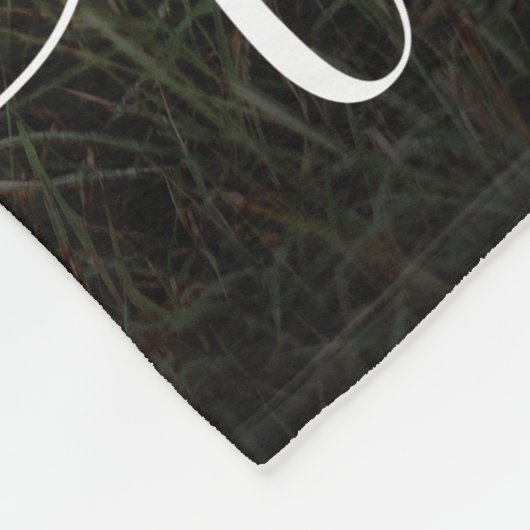 Überlagerung für das Foto von White Script Fleecedecke (Ecke)