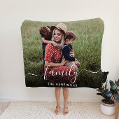 Überlagerung für das Foto von White Script Fleecedecke